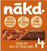 NAKD Pecan Pie - Ovocno-oříškové  RAW tyčinky s pekany  35g x 4