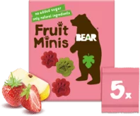 BEAR Fruit Minis jahoda a jablko 5x20 g