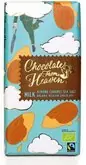 Chocolates From Heaven Mléčná čokoláda s karamel. mandlemi a mořskou solí 37% BIO 100 g