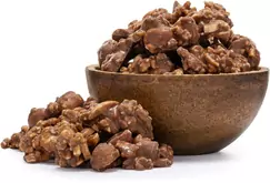 GRIZLY Mléčné čokohrudky s lískovými ořechy a mandlemi 250 g