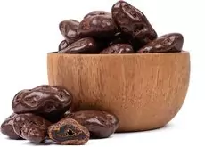 GRIZLY Datle v hořké čokoládě 500 g