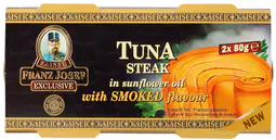 Franz Josef Kaiser Tuňák steak ve slunečnicovém oleji s uzenou příchutí 2x80 g