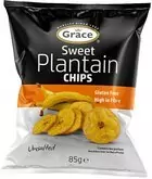 Grace Bezlepkové chipsy ze zelených banánů plantain sladké 85 g