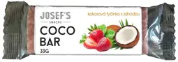 Josef's snacks Kokosová tyčinka s lyofilizovanou jahodou 33 g