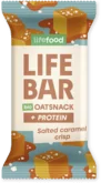 Lifefood Lifebar Oat snack protein slaný karamel BIO 40 g