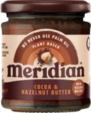 Meridian Lískooříškové máslo s kakaem 170 g