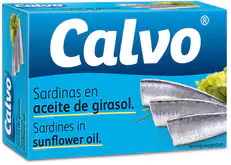 Calvo Sardinky ve slunečnicovém oleji 120 g