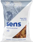 Sens Proteinové hrachové chipsy s cvrččí moukou Mák a mořská sůl 80 g