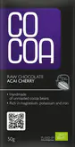 Cocoa Čokoláda třešeň - acai BIO RAW 50 g