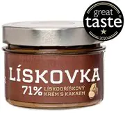 Čokoládovna Janek Lískovka, 71% lískooříškový krém s kakaem 250 g