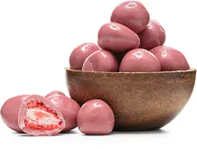 GRIZLY Lyofilizované jahody v čokoládě Ruby 250 g