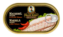 Franz Josef Kaiser Makrela filety v oleji s tabascem 170 g
