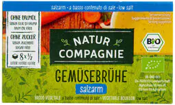 Natur Compagnie Bujon zeleninový s nízkým obsahem soli kostky BIO 68 g