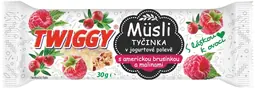 Twiggy MüsIi ovocná s klikovou a malinami v jogurtové polevě 30 g