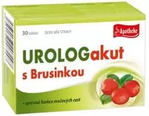 Apotheke Tablety Urologakut s brusinkou 30 tablet 50 g