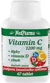 MedPharma Vitamin C 1200 mg - šípky, vitamin D, zinek  67 tablet