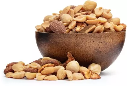 GRIZLY Slaná směs arašídů a oříšků – party mix 1000 g