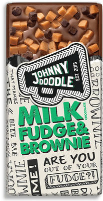 Johnny Doodle Mléčná čokoláda fondán a brownies 150 g
