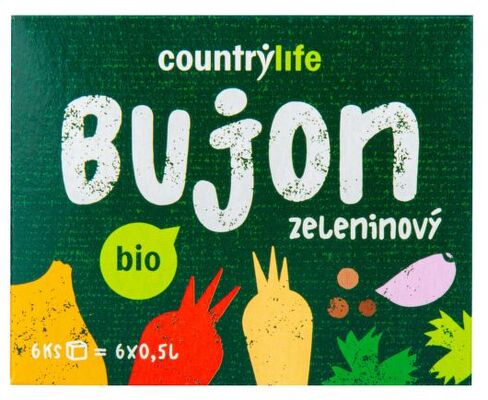 Country Life Bujon zeleninový BIO 66 g