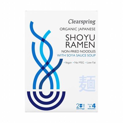Clearspring Shoyu Ramen japonská nudlová polévka se sójovou omáčkou BIO 2 x 105 g