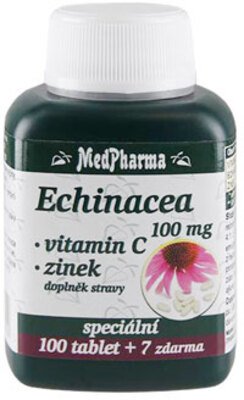 MedPharma Echinacea 100 mg+vitamín C+zinek 107 tablet