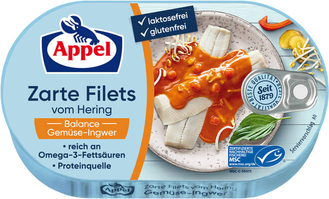 Appel Filety sleďové ve sladko - kyselé omáčce se zázvorem 200 g
