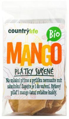 Country Life Mango plátky sušené BIO  80 g