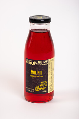 Hradecké delikatesy Malinový sirup 500 ml