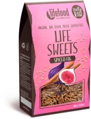 Lifefood Life Sweets Perníkové lněnky s fíky BIO RAW 80 g