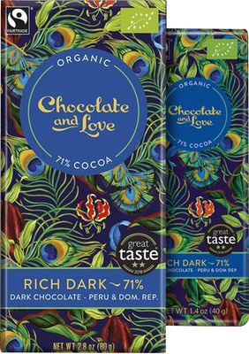 Chocolate and Love Rich Dark 71 % BIO 80 g