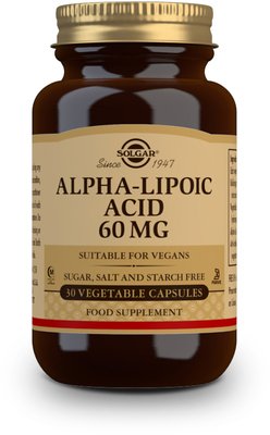 Solgar ALA 60MG Kyselina alfa lipoová 30 tablet
