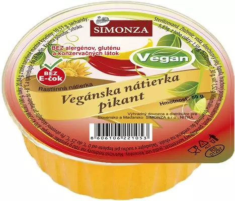 Simonza Veganská pomazánka pikant 50 g