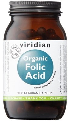 Viridian Organic Folic Acid 90 kapslí