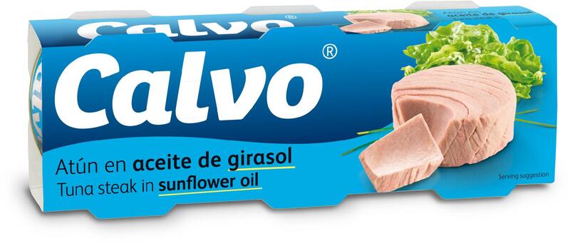 Calvo Tuňák ve slunečnicovém oleji 3x80 g