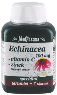 MedPharma Echinacea 100 mg + vitamin C + zinek 67 tablet