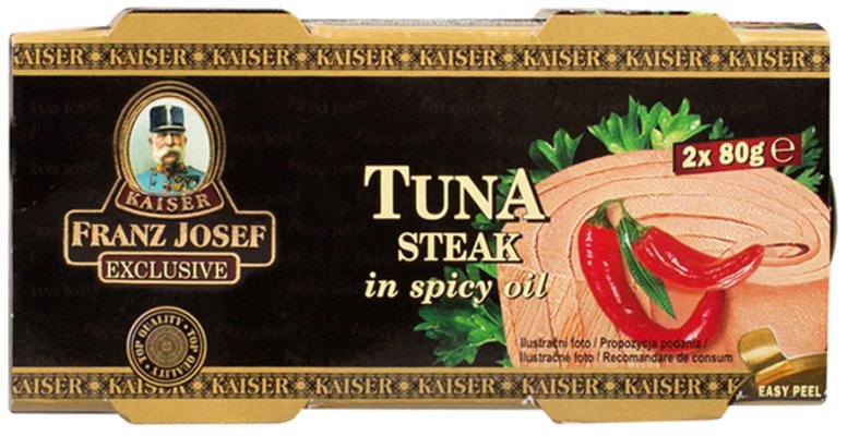 Franz Josef Kaiser Tuňák steak v pikantním oleji 2x80 g