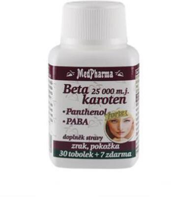 MedPharma Beta karoten 25.000 m. j. + panthenol + PABA 37 tablet