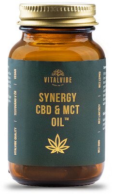 VitalVibe Synergy CBD + MCT oil 60 kapslí