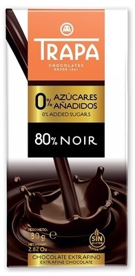 Trapa Hořká čokoláda bez přidaného cukru 80 g