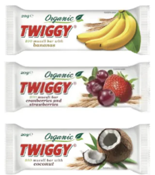20+10 ZDARMA: Twiggy Organic musli tyčinka