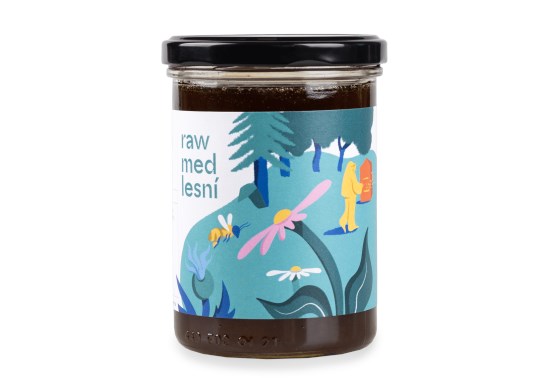 Davidova ekologická včelí farma - Raw med lesní 500g