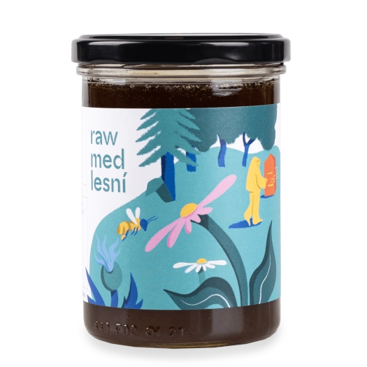 Davidova ekologická včelí farma - Raw med lesní 500g
