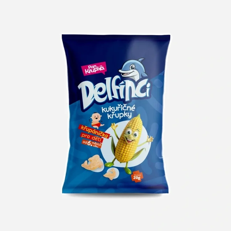 Delfínci kukuřičný snack bez soli