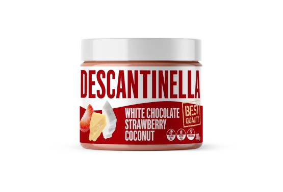 Descantinella Oříškový krém white chocolate strawberry coconut