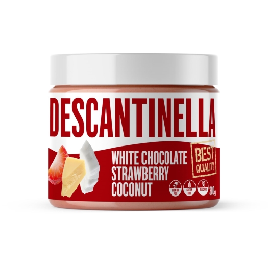 Descantinella Oříškový krém white chocolate strawberry coconut
