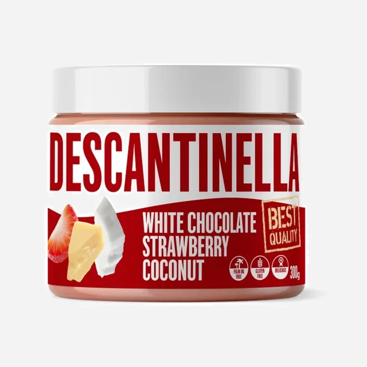 Descantinella Oříškový krém white chocolate strawberry coconut