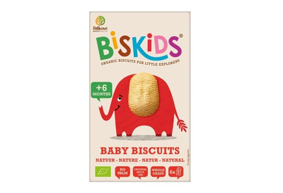 Dětské celozrnné sušenky Natural 6M+ BIO