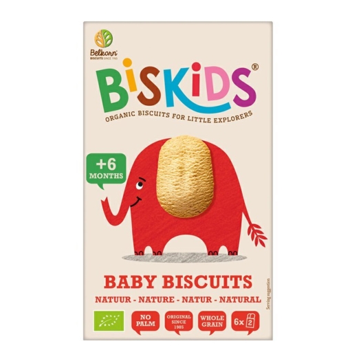 Dětské celozrnné sušenky Natural 6M+ BIO