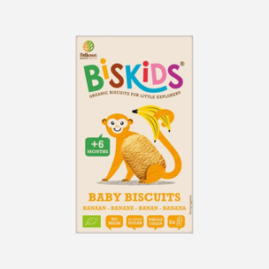 Detské celozrnné sušienky s banánom bez prid. cukru 6M+