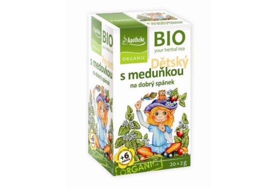 Detský ovocný čaj s medovkou BIO 20 vrecúšok